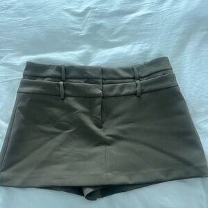 Zara Olive Green Women's Skort